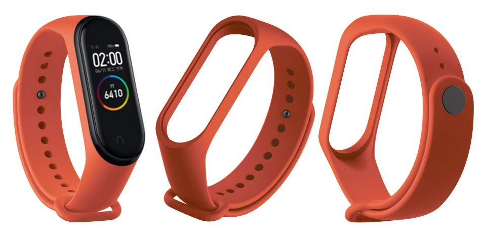 Ремешок на запястье для Xiaomi mi 4 силиконовых ремешка для mi Band 4 Band 3 аксессуары браслет mi Band 4 Замена mi band 3 ремешки
