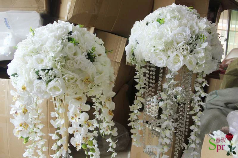 SPR 10 шт./лот искусственные пионы композиция из роз гирлянда декоративная