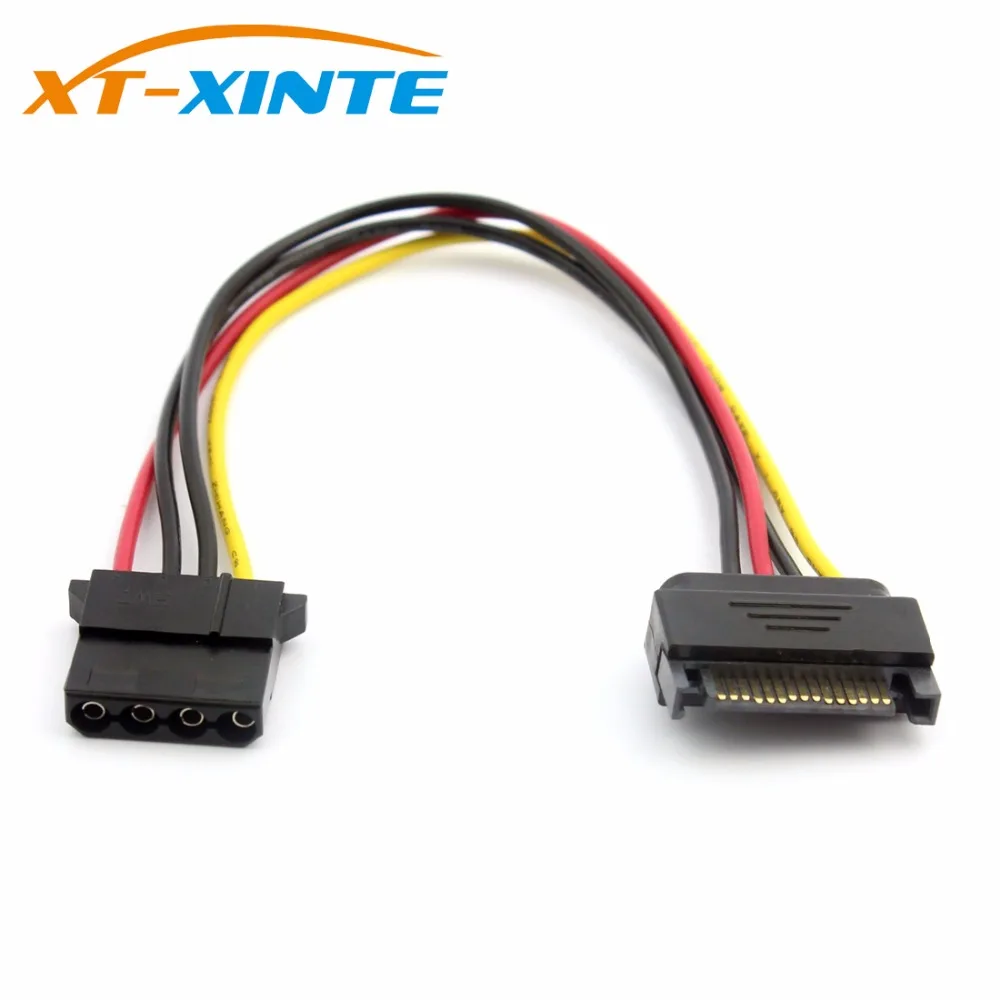 XT XINTE IDE к SATA большой кабель питания 4P 15 контактный штекер на 4 знаменитый адаптер