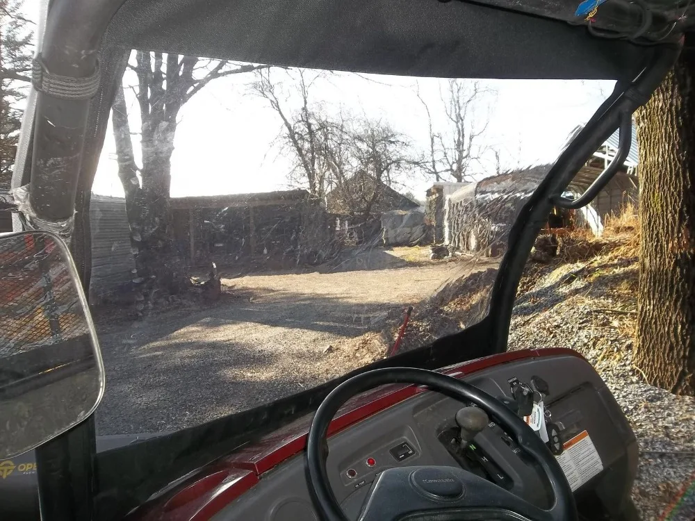 KEMiMOTO UTV Переднее стекло Щит лобовое стекло для Kawasaki Mule 600 610 610 4x4