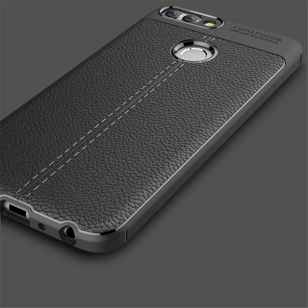 Для huawei P Smart чехол P Smart Cover противоударный кожаный бампер прочный Чехол из термополиуретана и силикона для huawei P Smart