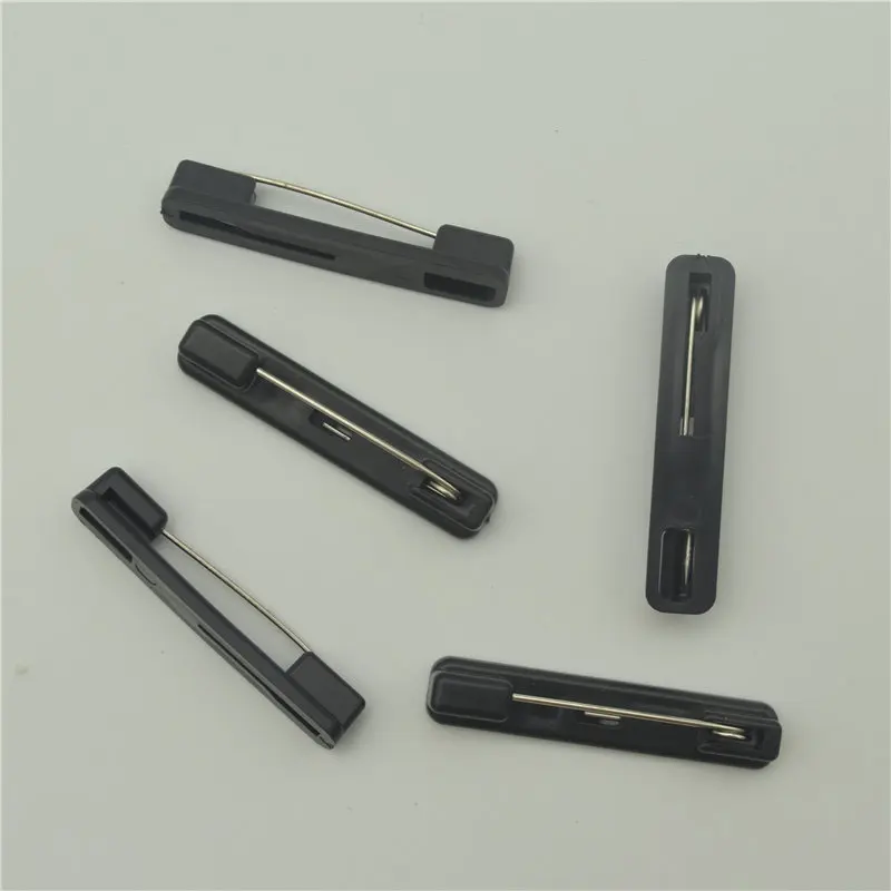 100 шт. черные пластиковые защитные булавки основа для самодельных ювелирных