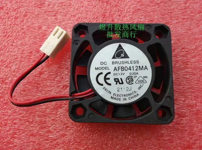 

Оригинальный Дельта AFB0412MA DC 12V 0.10A 4010 40*40*10 мм 2 он-лайн двойной шариковый подшипник вентилятора охлаждения
