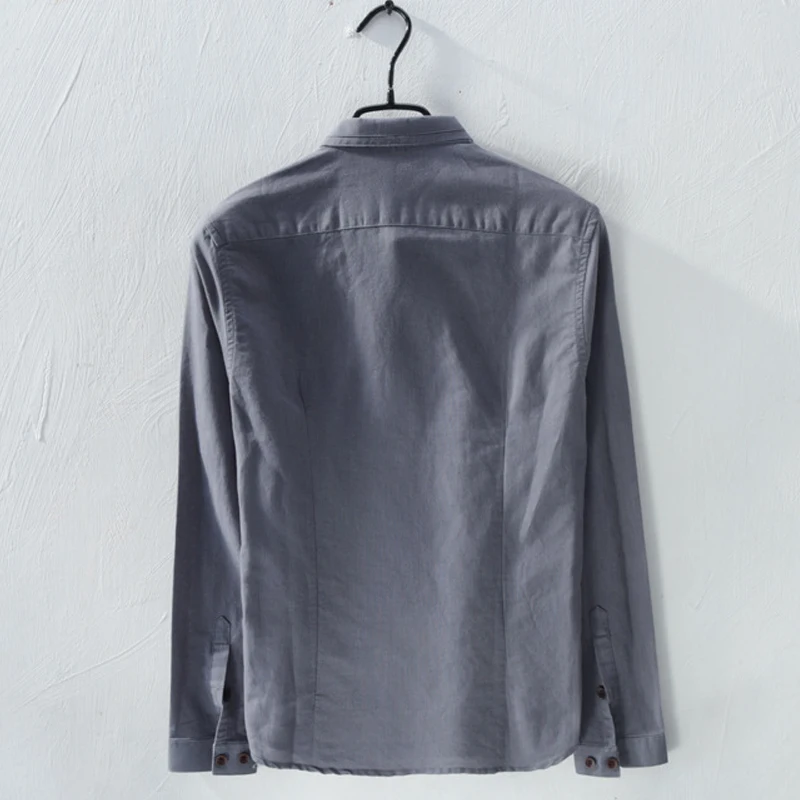 RESERVA ARAMY Sergio K camisa социальной masculina 2018 Мужская льняная рубашка Новые повседневные