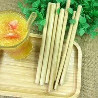 new100pcs natural organic bamboo drinking straw for party birthday wedding biodegradable wood straws tableware