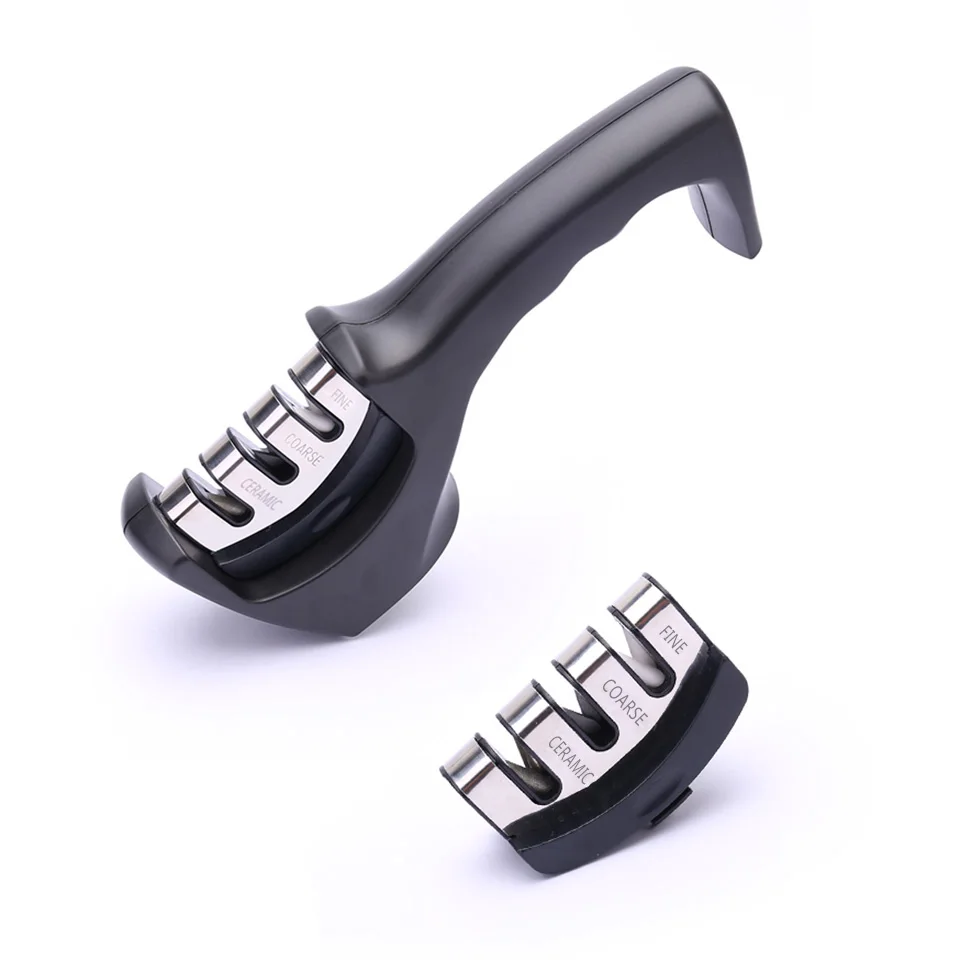 Профессиональный Ножи точилка 3 этапа Вольфрам Сталь King Kong керамики алмазные камни для заточки ножей Кухня аксессуары - Цвет: B