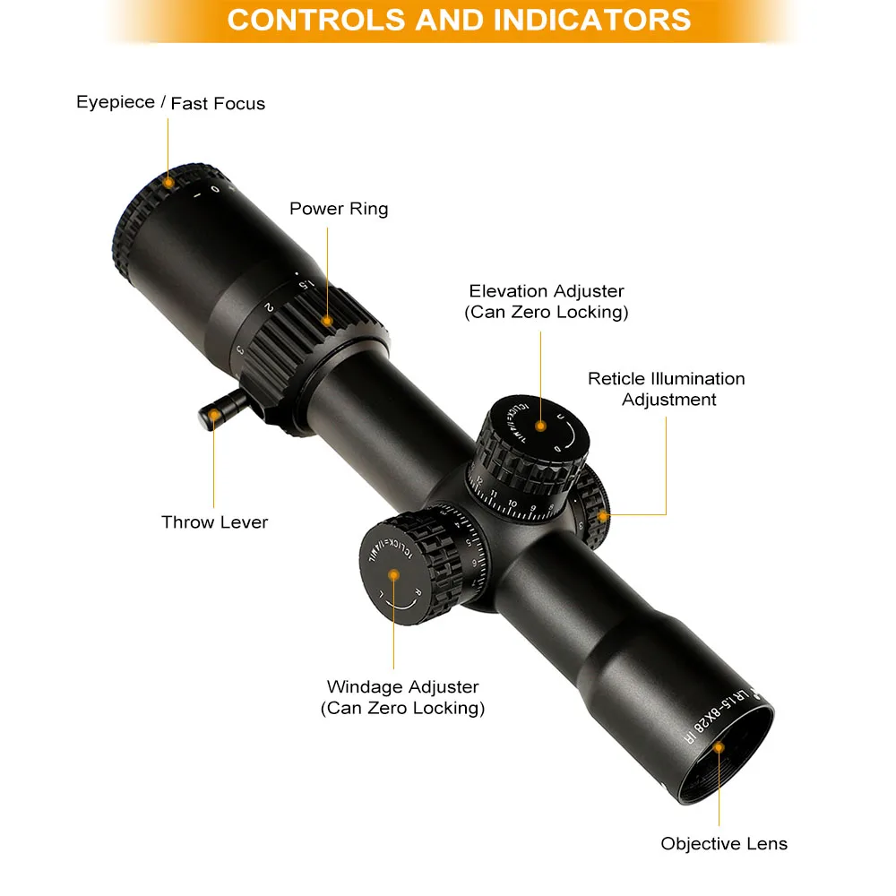 Ohhunt LR 1 5 8X28 IR Hunitng прицел Mil Dot стекло травление сетка тактические оптические