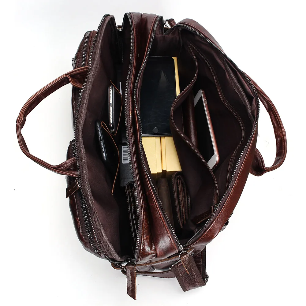 Мужская сумка из натуральной кожи Tauren мессенджер деловая на плечо высокого