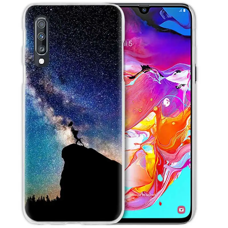 Аниме чехол для samsung Galaxy A50 A70 A20e A40 A30 A20 A10 A8 A6 плюс A9 A7 Жесткий Мягкий Прозрачный чехол для телефона чехол Акуна Матата Король Лев