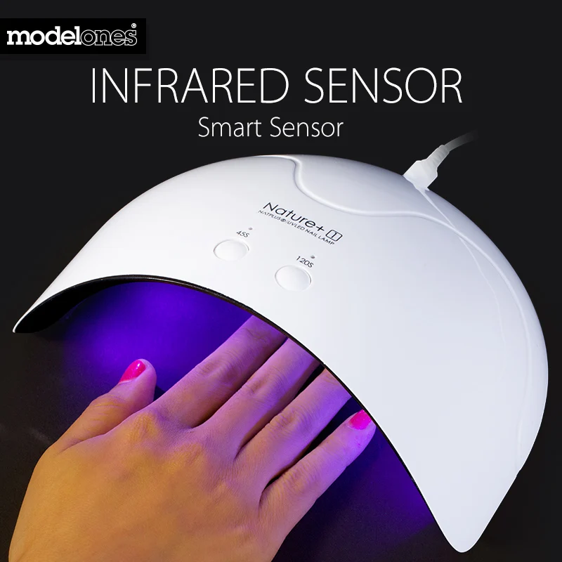 Modelones Nature1 16 Вт умная сенсорная УФ светодиодная лампа для сушки ногтей USB кабель
