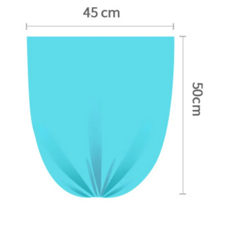 1 рулон простой практичный одноразовый белый прозрачный мешок для мусора 50 шт.