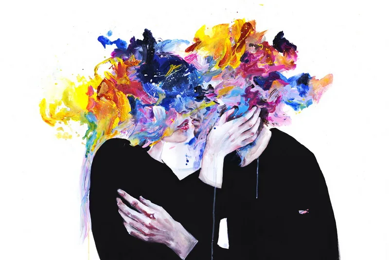 Modern handmade painting hot kiss of lover on oil canvas for living room decor and wallpaper | Дом и сад