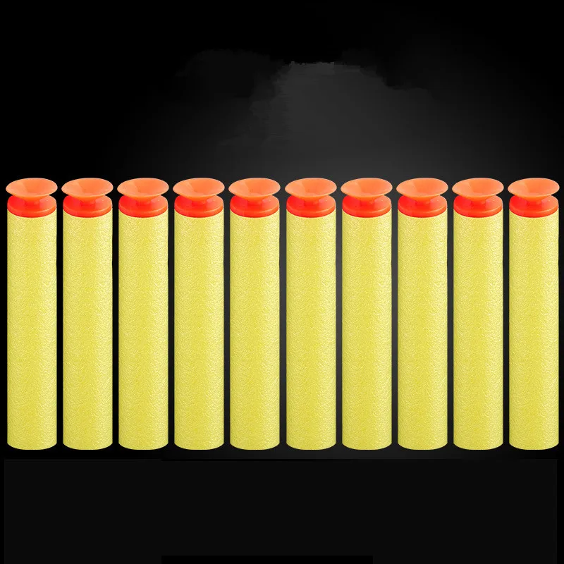 100 шт патронов присоски 7 2*1 3 см заправка игрушка дартс пистолет пены EVA Пули для Nerf