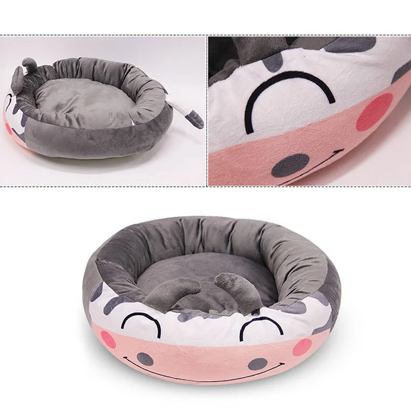 Мягкая хлопковая кровать для кошки собаки съемный коврик питомца Осень-зима