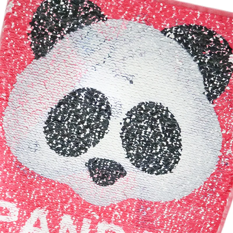 

DIY Panda Reversible Color Changing Sequins Sewing Clothes DIY Applique Clothing Jeans Craftdiy Sewing Accessories