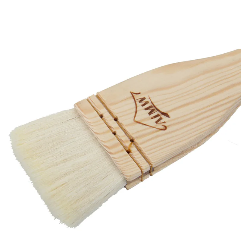 Kitchen accessories Wooden handle Wool brush Non Stick Baking Brush Extruder Liquid Oil Bread Butter Pastry Utensil | Дом и сад