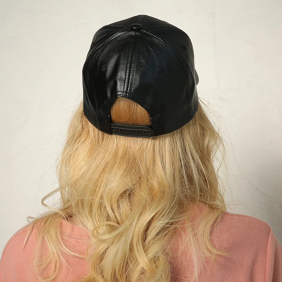 Классические однотонные черные бейсболки LIUWEISHUN из искусственной кожи мужские и