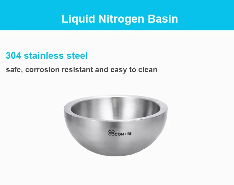 Professional liquid nitrogen kettle pot tank 1.5L 2L cold resistant for minus 196 degree