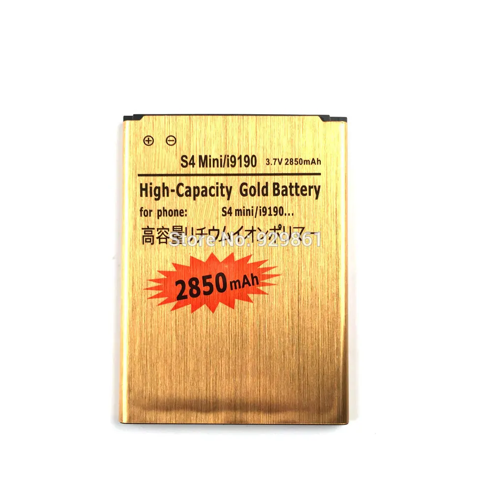 Новый высококачественный золотой аккумулятор 2850 мАч для Samsung GALAXY S4 Mini I9190 I9192 I9195