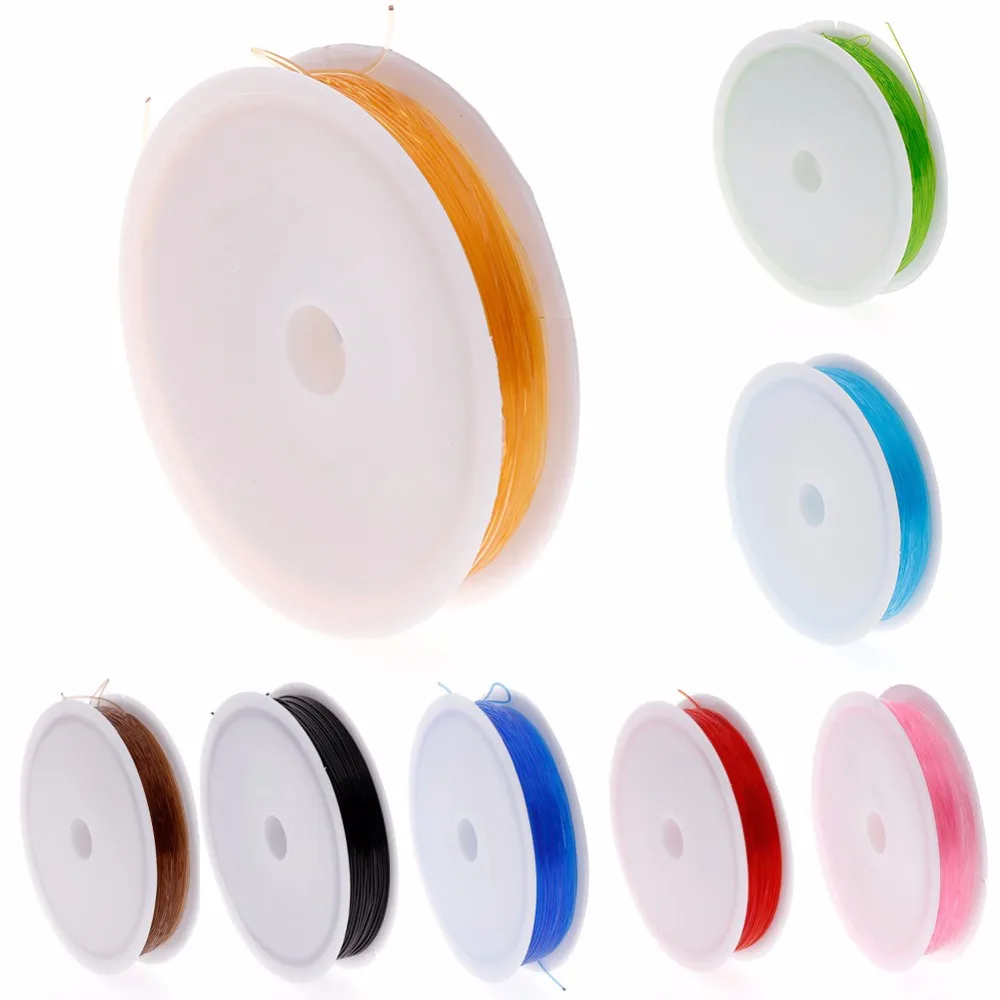 1 шт. прочная Хрустальная мягкая эластичная бусина шнур нитка веревка для