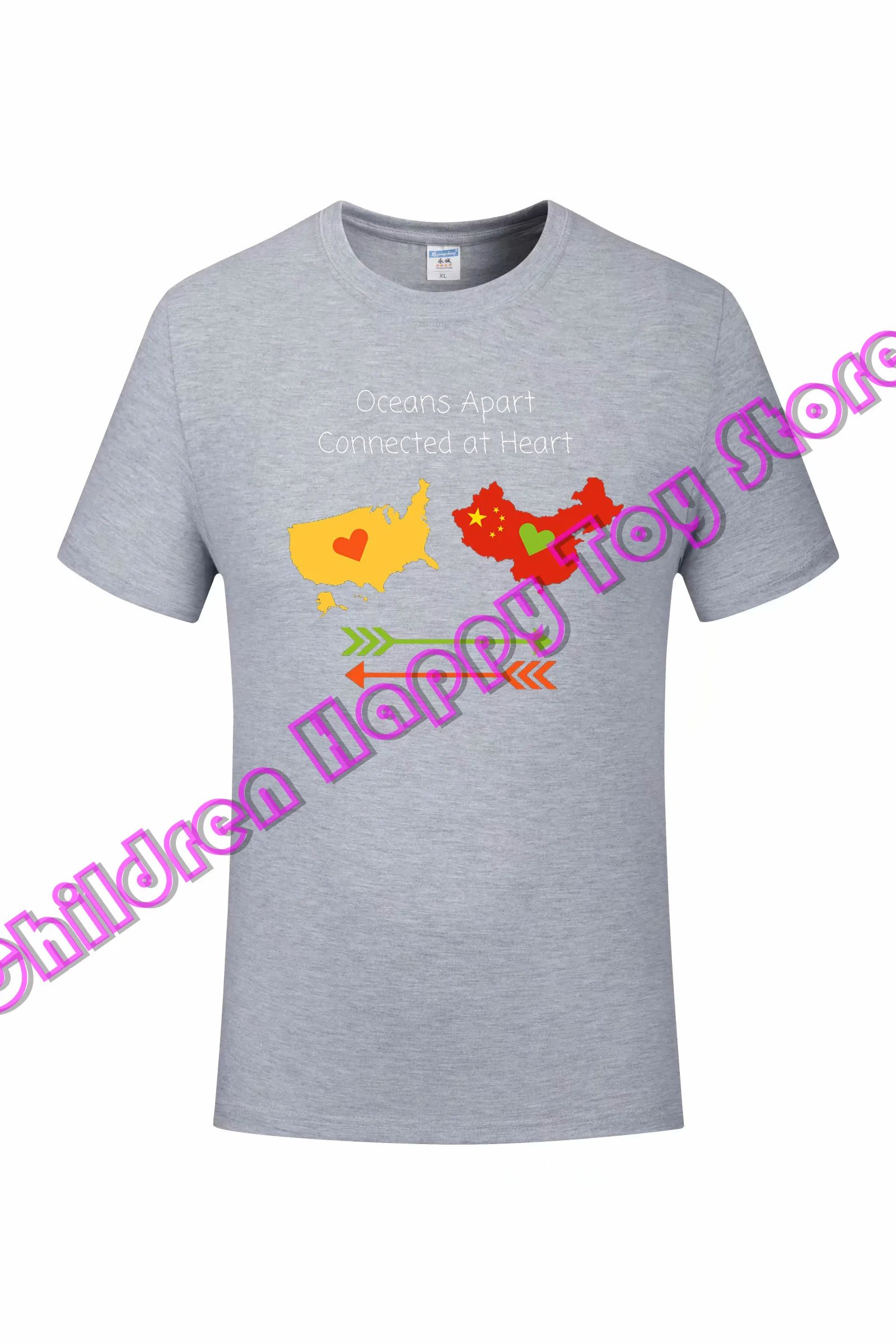 

ESL Teacher Sweatshirt Oceans Apart Connected at Heart In Best Quality