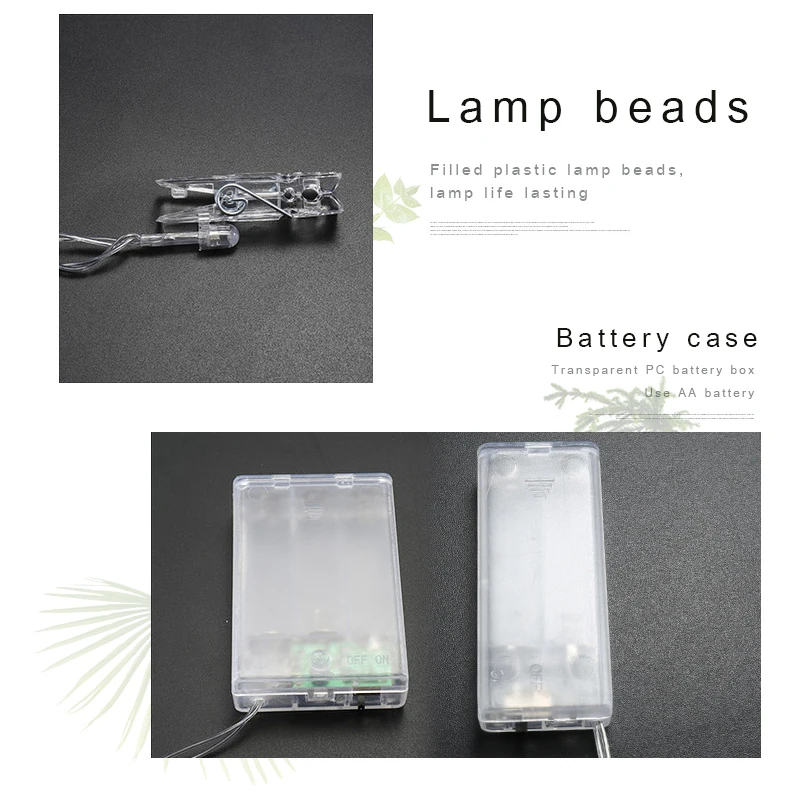 Woodpow 10 40LED фото клип струнный свет AA питание от аккумулятора лампы для свадьбы