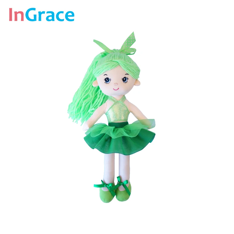 InGrace 7 цветов мини куклы-балерины для девочек Подарки 30 см принцесса Красочные куклы мягкие украшения игрушки танцующая девушка