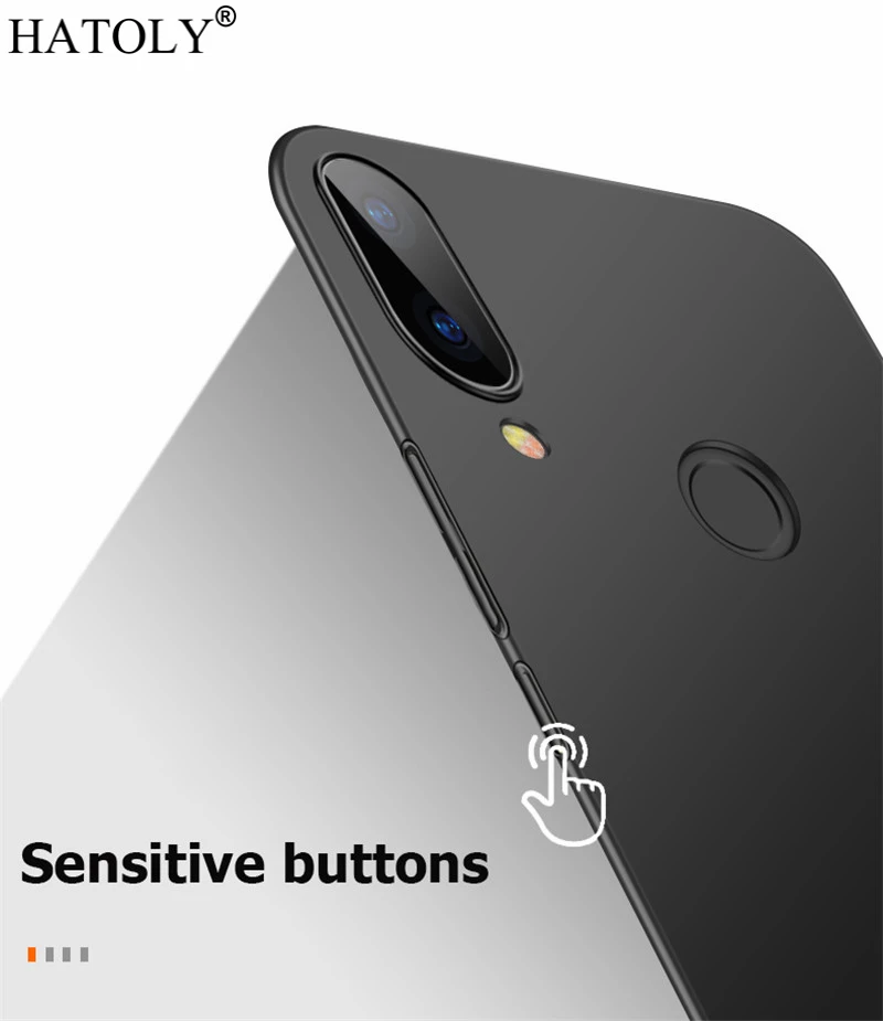 Гладкий Чехол для Xiaomi Redmi Note 7 Ультратонкий жесткий защитный чехол из