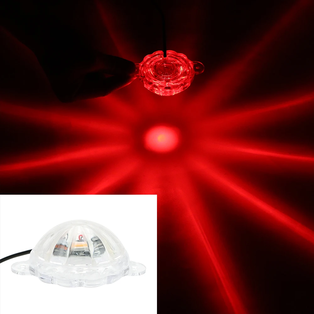 red light LEEPEE мотоцикл вспышка стробоскоп свет атмосферная Лампа мотоцикл освещение Светодиодная интерьерная подсветка мото шасси свет DC 12 В - Цвет: red light