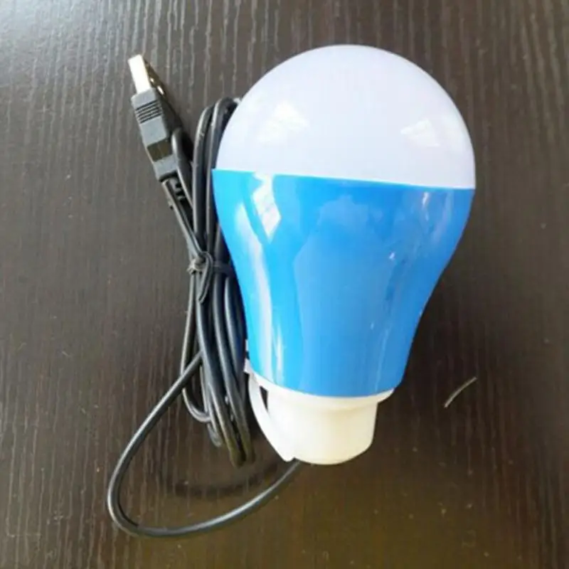 USB интерфейс перезаряжаемая Светодиодная лампа 5V Мобильная мощность лампочки с ампулой светодиодный наружное освещение для рыболовного лагеря