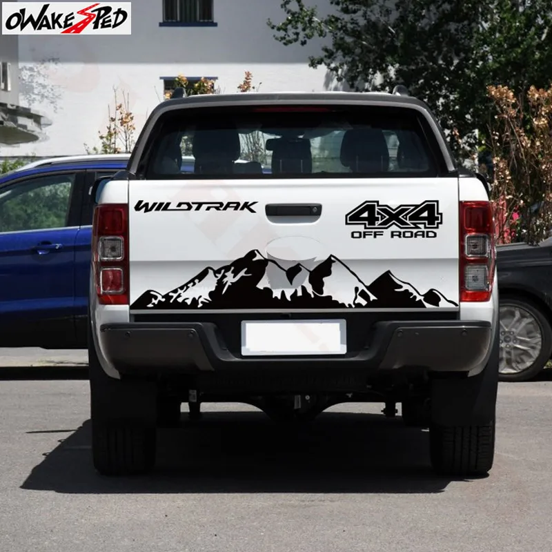 Пикап декор для грузовиков Стикеры горы 4X4 по бездорожью Графика тайлгате