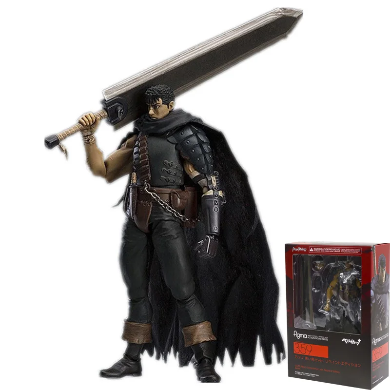 HEYZO 17 см игра Berserk Beruseruku Figma 359 черный меч ПВХ Фигурки игрушки для детей