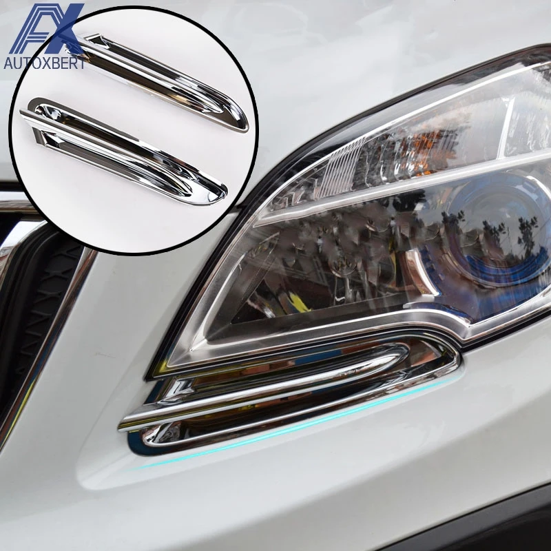 

Хромированная накладка на передсветильник фару для Opel Vauxhall Mokka / Buick Encore, накладка на переднюю фару, декоративное формование 2012 2013 2014 2015 2016