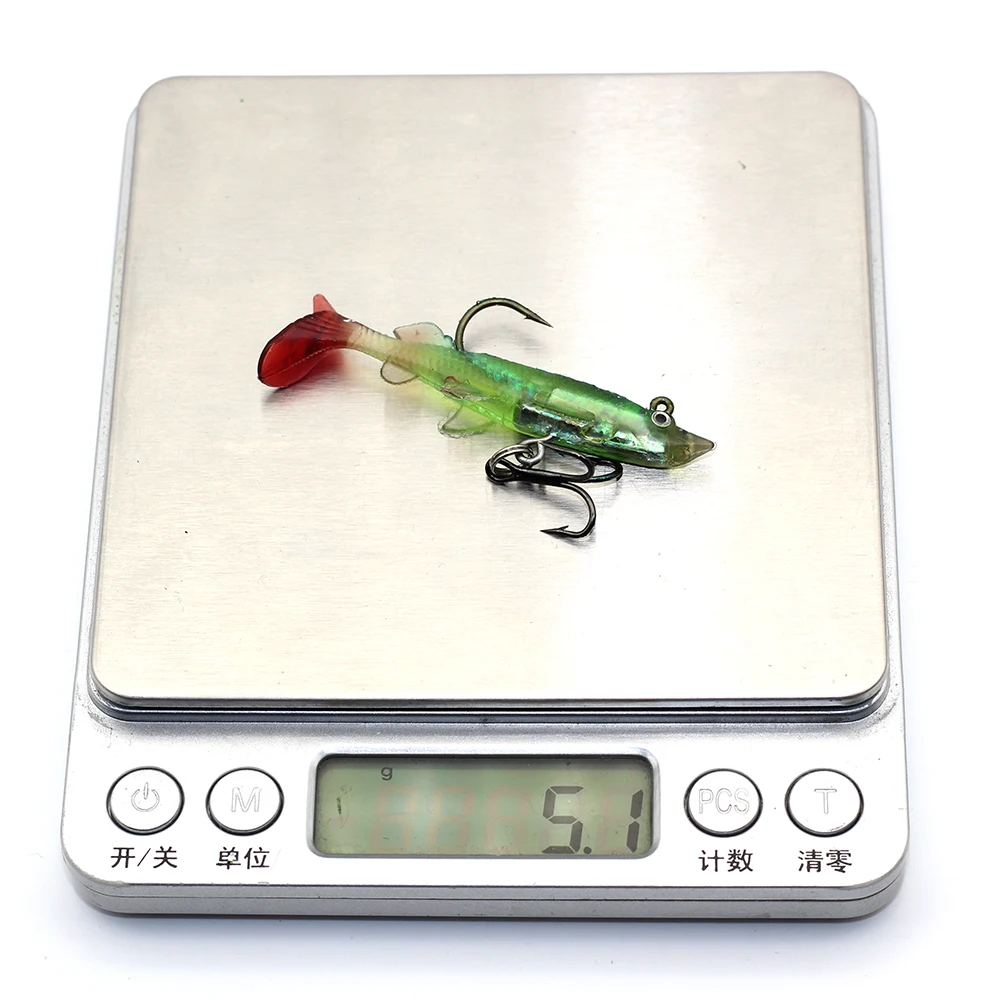 Полосатый Окунь калтер Приманки Ложных Рыбы 8 см Привести Голову 11 г Магазин