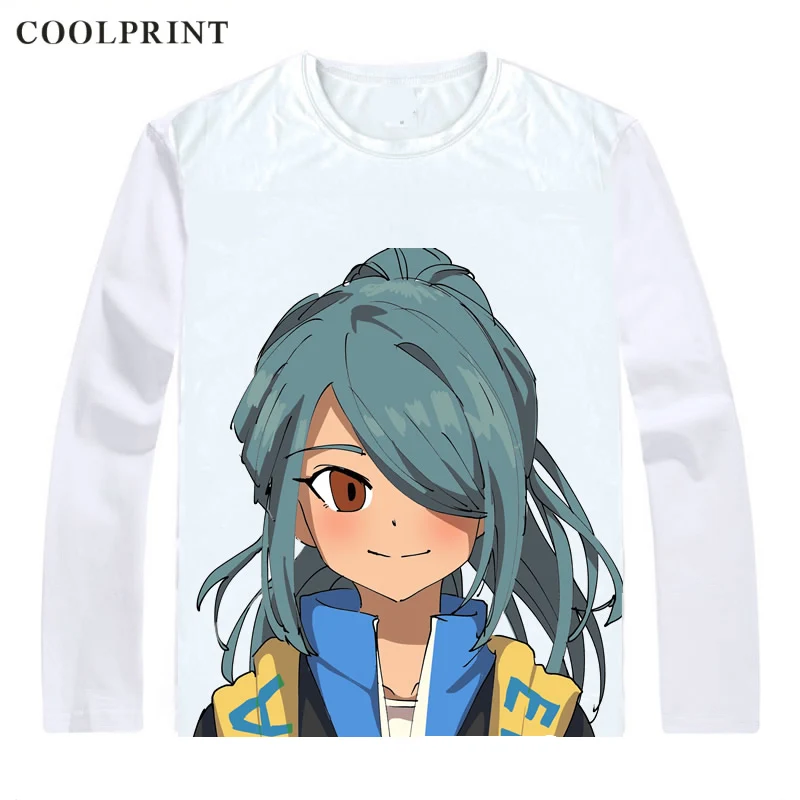 Мужская футболка Coolprint Kazemaru Ichirouta повседневная Винтажная с длинным рукавом и