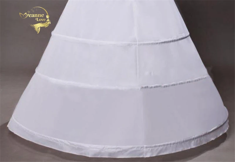 

Cheap New White Wholesale Wide 4 Hoops Petticoat For Ball Gown Crinoline Underskirt Wedding Accessories Jupon Mariage CW01298