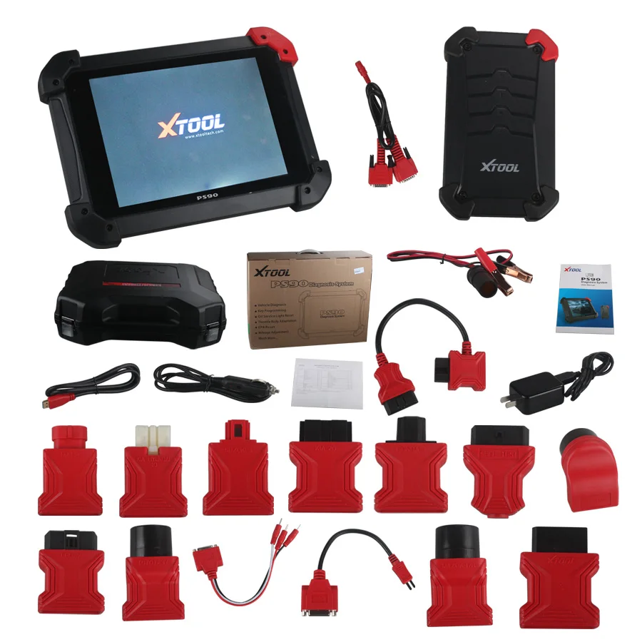 XTOOL PS90 автомобильный OBD2 диагностический инструмент с ключом программист/одометр