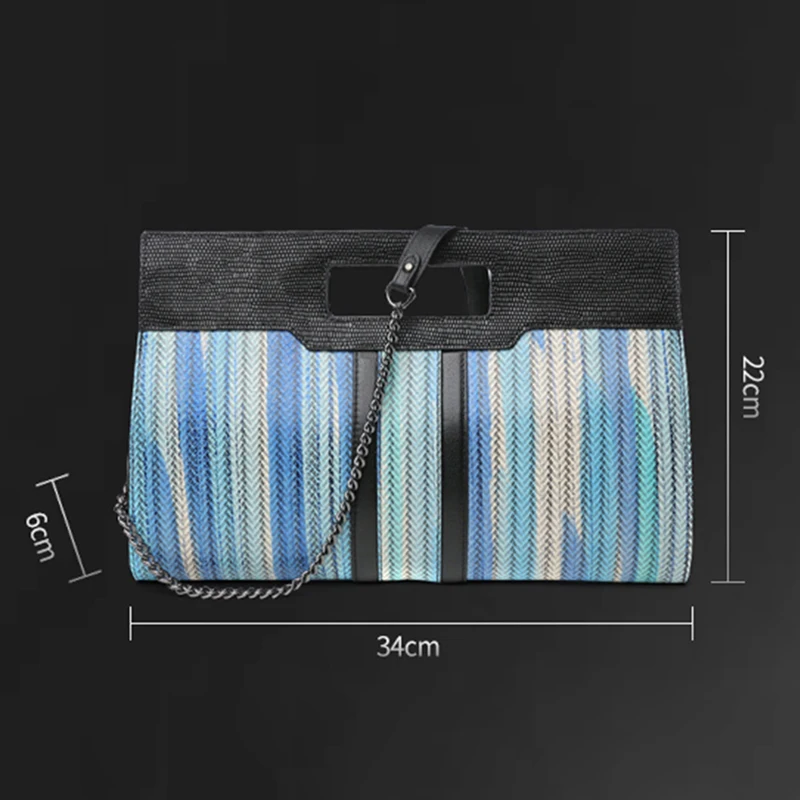 Новая модная элегантная сумочка для банкета клатчи сумка из натуральной кожи