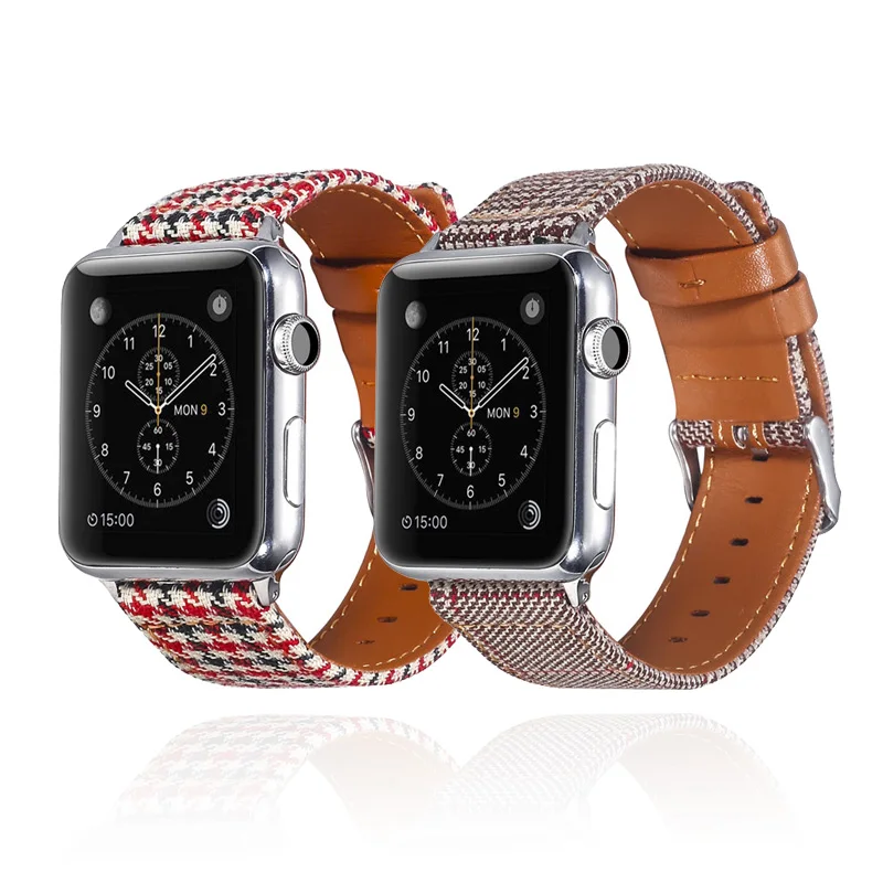 Ремешок для часов кожаный Apple Watch 4 3 2 1 44 мм 40 38 42 мм|Ремешки часов| |
