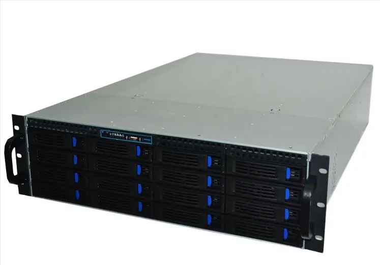 3U660mm Горячая вилка чехол для компьютера хранилище NVR Промышленный контроль 650 длинный 3U16 Горячая замена Серверный корпус - Цвет: Черный