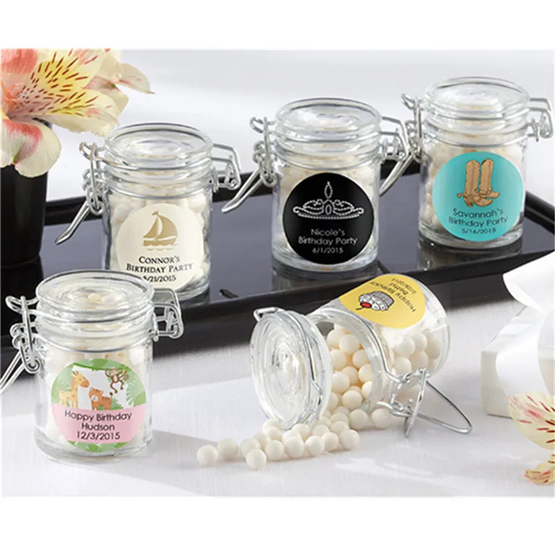 50 шт. мини-стеклянные банки сувениры держатель для свадебных приёмов | Дом и сад