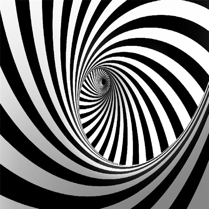 Фотообои 3D в минималистичном стиле рисунок на стену бара и магазина черный белый