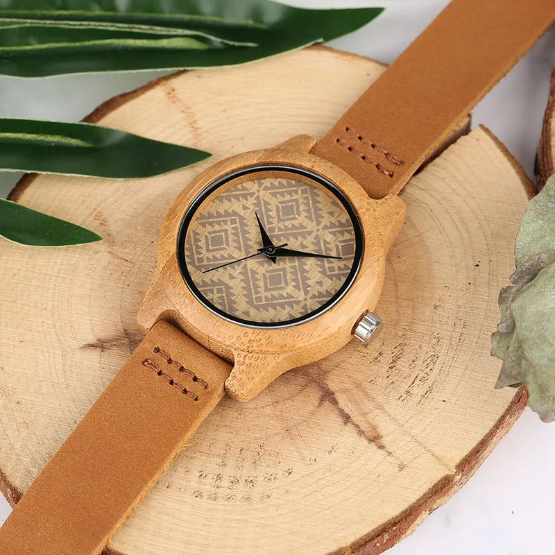 Модные деревянные часы ручной работы женские кварцевые с ремешком из