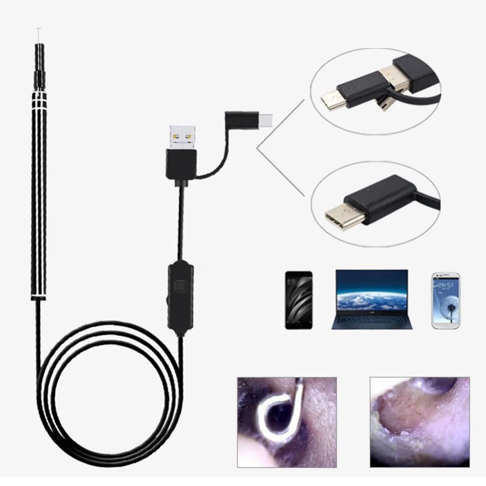 USB инструмент для чистки ушей HD визуальная ложка для ушей многофункциональная Ушная палочка с мини-камерой ручка для ушей уход за ушами для очистки ушей эндоскоп