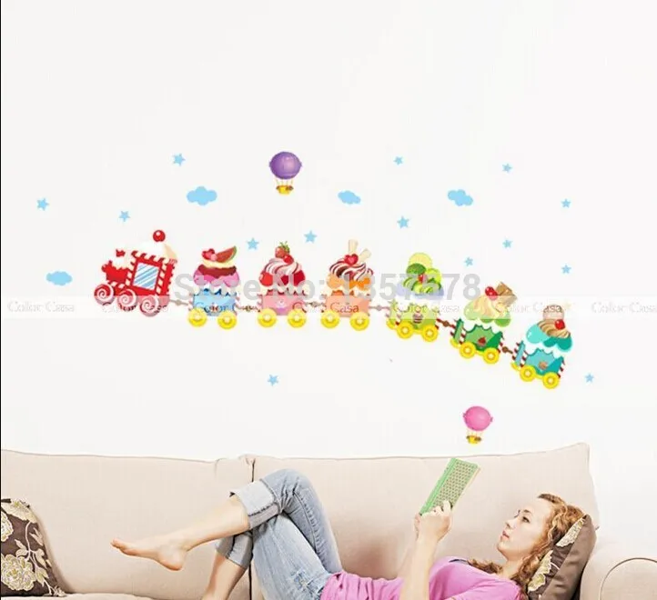 Домашний декор ZOOYOO 2017 Рождество мороженое поезд новый мультфильм детская