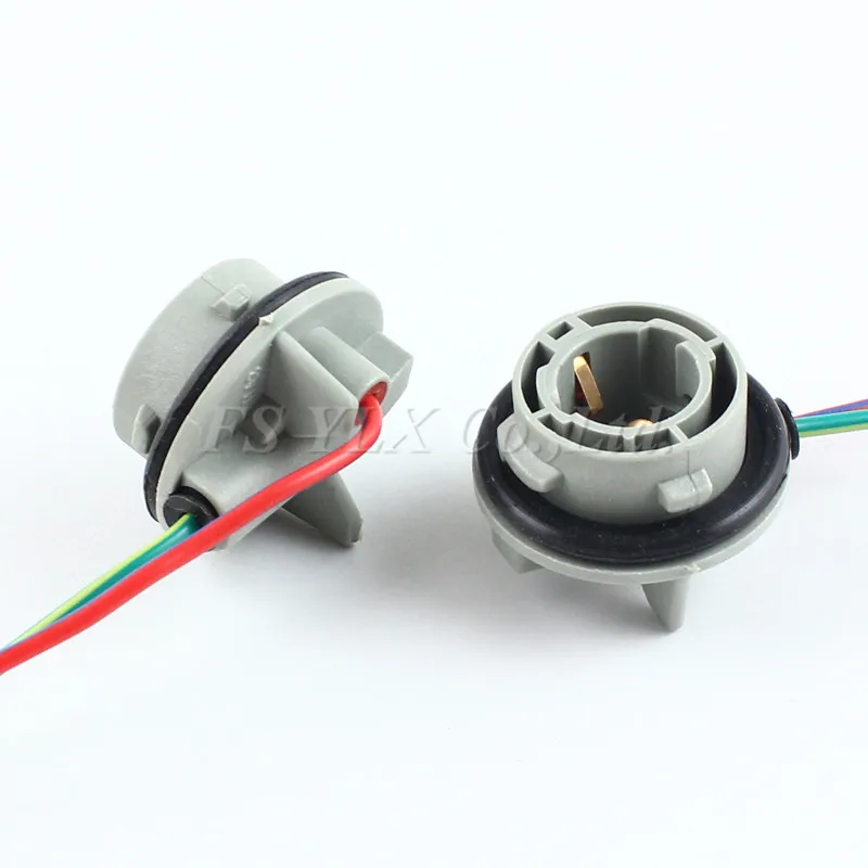 FSYLX 2x1156 7506 P21W BA15S светодиодный разъем для ламп разъемы проводки женский держатель