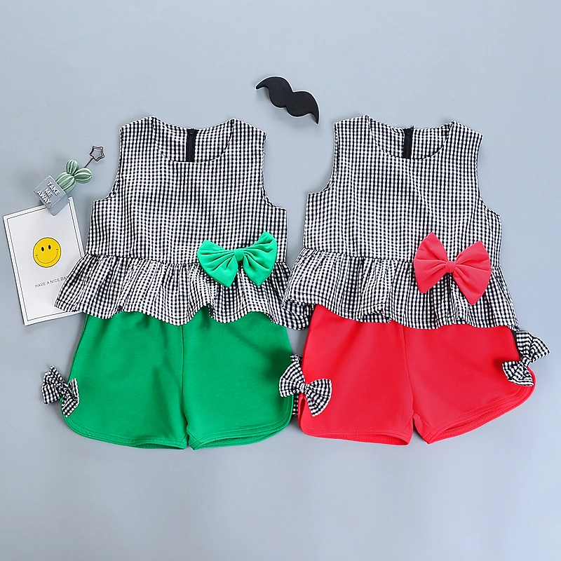 Брендовые комплекты одежды для девочек 2020 г. Новые летние детские хлопковые