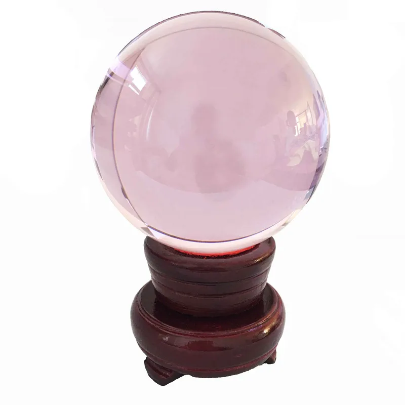 Розовый 60 мм 1 шт./лот высококачественные шарики из хрустального стекла