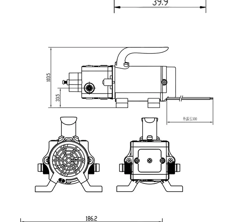 Электрический 12V 24V 120W 188PSI 10/мин водяная пленка высокого Давление самовсасывающий насос возврата насос обратного Управление для сада