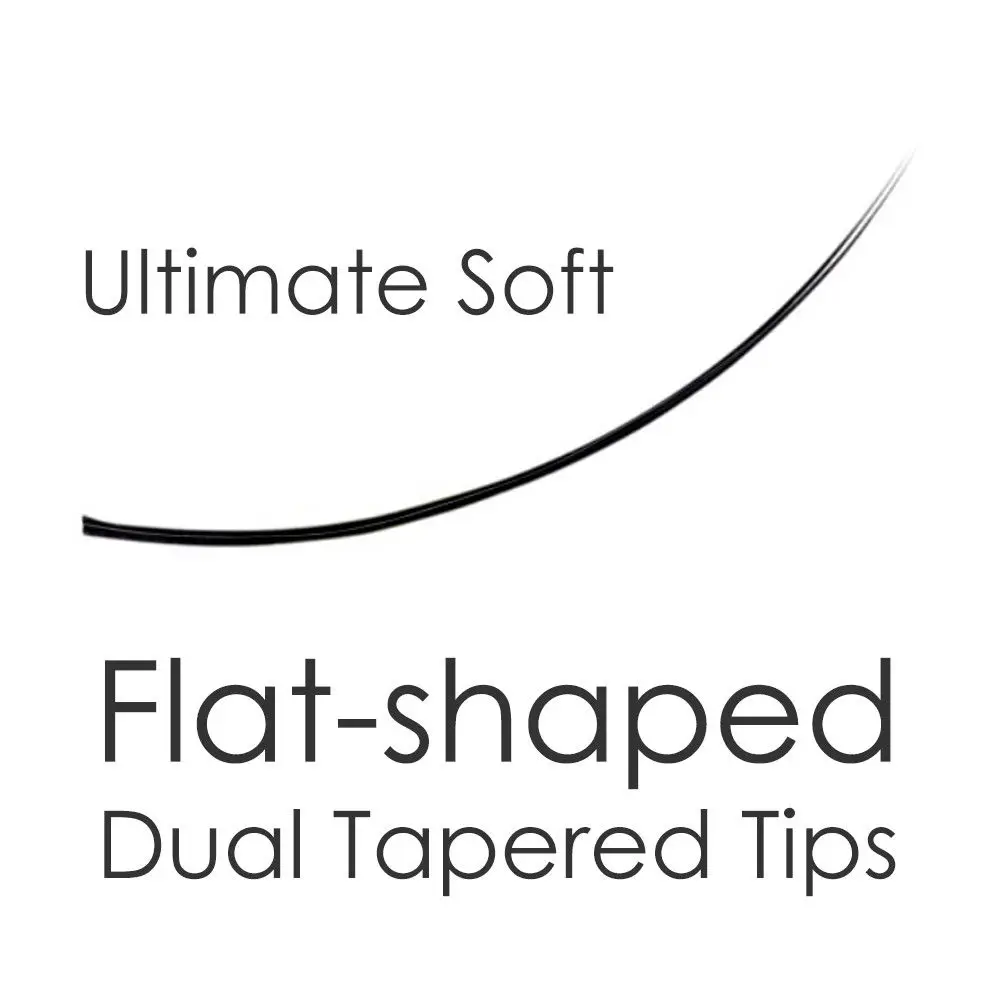 Ресницы для наращивания [0 2 C/D 8 15] Air светильник Soft Blithe Ultimate Flat shaped Dual Tapered|Накладные
